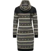 Ragwear Sweatkleid "Sweatkleid Chlloe Jacquard YOUMODO", Damen, Gr. XL, N-Gr, schwarz, Obermaterial: 70% Baumwolle CO. 30% Polyester PES., Kleider Sweatkleid