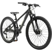 Bikestar Alu Mountainbike 26 Zoll | 21 Gang Hardtail Sport MTB 13 Zoll Rahmen Scheibenbremse Federgabel | Schwarz Grün