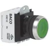 Baco Drucktaster Leucht flach 600 V 10 A