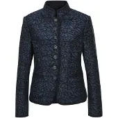 MADELEINE Kurzblazer "Kurzblazer Verkürzter Wollblazer mit Stehkragen, Taschen" Stehkragen