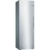 Bosch Serie 4 Serie | 4 Freistehender Kühlschrank186 x 60 cm Edelstahl-Optik, 346 l, No-Frost-System, SN-T, 39 dB, E, Edelstahl