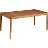Beliani Esstisch Holzoptik Dunkle Eiche MDF-Tischplatte mit Schmalen Holzbeinen 180x90cm für 8 Personen Rechteckig Modernes Design Küchentisch