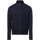 Bugatti Sweatjacke "Modern Fit" mit Stehkragen und aus Baumwollmix