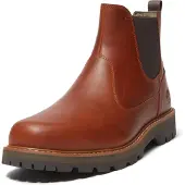 Timberland Chelseaboots "BRITTON ROADMID CHELSEA BOOT", Herren, Gr. 40, Polyester, braun (md brn f grain w dk brn), Leder, Schuhe Chelseaboots, Stiefelette, Winterschuhe, Ankle Boots