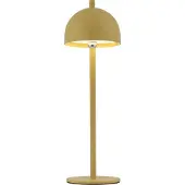 Schöner Wohnen LED-Akku-Tischlampe Bellies Blütenzauber IP54 Bellies, dimmbar, gelb / orange, für Wohn- / Esszimmer, Metall, Skandinavisch