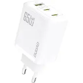 Dudao A29 65W GaN-Wandladegerät 2 x USB-C + 1 x USB-A - Weiß
