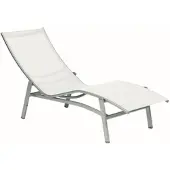 Karasek Sonnenliege Caribic - 09 - silber D65 - weiß