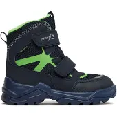 Superfit SNOW MAX GTX Weit Klettstiefel Blau in Gr. 28