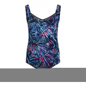 Mila Badeanzüge Colourful Leaves | Grösse: 42 | Farbe: Navy-Blau