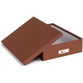 SmartaSaker Dokumentenbox "Oskar" in Braun - DIN-A4 - onesize