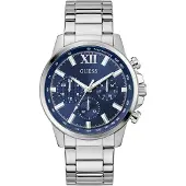 GUESS Herren Uhr Armbanduhr GD WALKER GW0900G4 Edelstahl silber