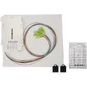 EFB Elektronik Bestückte Spleisskassette mit farbigen abgesetzten Pigtails LC OM5