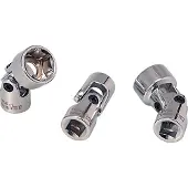 Ks Tools 3/8" CHROMEplus Sechskant-Stecknuss mit Gelenk