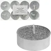 PerfectLED Weihnachts-Teelicht-Set mit 8 Stück in Silber