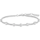 Ania Haie Melodic Poet Silver Multi Station Chain Bracelet S AH-B066-05H