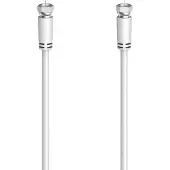 Hama SAT-Anschlusskabel, F-Stecker - F-Stecker, 5,0 m, 90 dB, Weiss