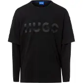HUGO Nenzyon 10250555 01 Blue Langarm-t-shirt
