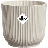 Elho Blumentopf Vibes Fold Kunststoff leinenweiß Ø 18 x 17 cm GFM3190452b9