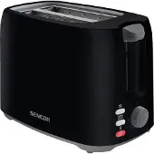 Sencor STS 2607 Toaster, Kunststoffgehäuse, Stoppfunktion, Auftaufunktion, Bräunungskontrolle