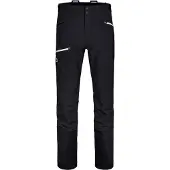 Ortovox - Winddichte und wasserabweisende Skitourenhose - Pizol Pants M Black Raven für Herren aus Softshell - Größe L - schwarz
