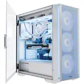 Modecom Horizon ARGB Flow Weiß, E-ATX PC-Gehäuse, 4x ARGB Lüfter, Controller, Mesh-Front, Glasfenster, Staubfilter