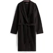 Tommy Hilfiger Waffle Bathrobe Black Größe: L | Nachtwäsche Outlet | Herren | Schwarz
