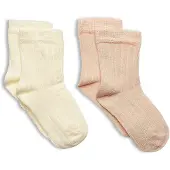 Minymo Ankle Sock - rib (2-pack) off white (120) 31\\34