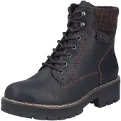 Rieker Corrales Damen Schnürstiefel schwarz Kunstleder - Größe: 41