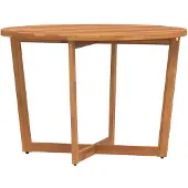 vidaXL Garten-Esstisch Rund Ø110x75 cm Massivholz Akazie