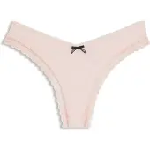HUGO String aus elastischer Mikrofaser mit Spitzenbesatz Grösse M