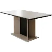 Finori Novara 80A Auszugstisch, sand / schwarz Maß: B x H x T ca. 160-200 x 76 x 90