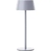 Brilliant graue Solar Außentischleuchte PICCO | aufladbar über Solar und USB | 4W 300lm 3000K | Metall/Kunststoff