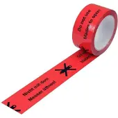 Transpak Warnklebeband PP Breite 50mm Länge 66m Stärke 52µ PP rot Aufdruck Messersymbol