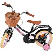 Volare – Kinderfahrrad 12" – Excellent mit Korb Schwarz