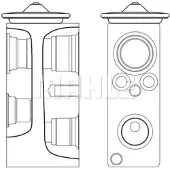 MAHLE ORIGINAL Expansionsventil, Klimaanlage BEHR AVE 3 000S