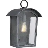 Elstead Lighting Elstead Hodges Außen-Wandleuchte E27 41cm Esche Schwarz IP44 Anti-Meerwasser