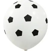 Papstar Luftballons "Soccer", Ø 29 cm, ideal für Fußballpartys | Beutel (8 Stück)