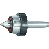 Rohm Mitlaufende Drehbankspitze mit Hartmetall-Einsatz und Abdrückmutter, Morsekegel: 4