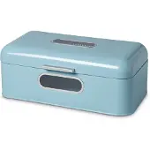 Echtwerk Brotkasten "Retro-Brotbox aus Metall "big", (1 tlg.), Brotbehälter im Retro-Design, 2 praktische Sichtfenster