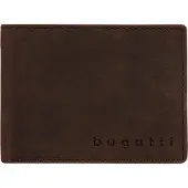 Bugatti Geldbörse "LUCA", Herren, braun, Leder, unifarben, Kleinlederwaren Geldbörse, echt Leder