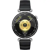 Huawei WATCH GT6 41 mm mit schwarzem Fluorelastomer-Armband