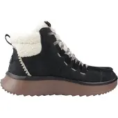 HeyDude Boots Damen Wendy Peak Apres Suede CozStit Black / Tan-Schuhgröße 38