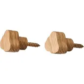Andersen - Spectra Haken, Ø3 cm, Eiche (2-teilig)