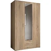 Harper Kleiderschrank "KARL" Schrank Drehtürenschrank Schlafzimmerschrank Eiche Sonoma