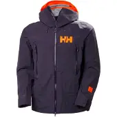 Helly Hansen - Wasserfeste und atmungsaktive Wetterschutzjacke - Sogn Shell 2.0 Jacket Black Grape für Herren - Größe M - Violett