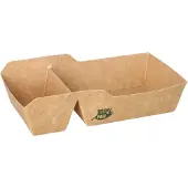 Papstar Pommes-Frites-Trays "pure" -geteilt "100% Fair" klein