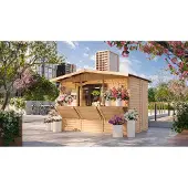 Intergard Verkaufsstand Holzkiosk Weihnachtsmarkthütte 199x205x232cm