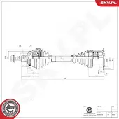 ESEN SKV Antriebswelle 40SKV076