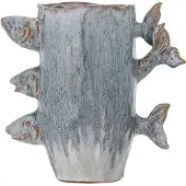 Creative Collection - Tace Vase - Blau - Steingut