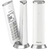 Panasonic KX-TGK212JTW, DECT-Telefon, Kabelloses Mobilteil, Freisprecheinrichtung, 50 Eintragungen, Anrufer-Identifikation, Weiß